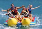 Single / Double Tube Inflatable Flying Fish Boat Yellow Inflatable Banana Boat