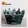 Christmas tree Laser Cut Cupcake Wrappers green color paper deoration