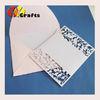 Paper wedding invitation card with laser cutting and printing and envelop