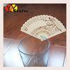 Personlized ivory wedding place cards plum blossom on folding fan