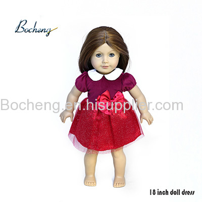 Bocheng 18 inch doll dress doll clothes fits for American girl and Madame Alexander doll