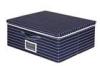 Fashionable Stripe Foldable Storage Box for Household Assortment