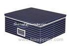 Fashionable Stripe Foldable Storage Box for Household Assortment