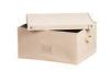 Cream Coloured Nonwoven Foldable Storage Box With Lid 50*40*25cm