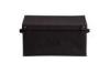 Custom Black Durable Foldable Storage Box For Bedroom / Living Room