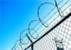 Fencing Concertina High Security Razor Wire With Chain Link / Razor Blade Barbed Wire