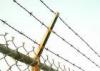 Durable Silvery Razor Barbed Wire Chain Link Fencing High Security 9 Gauge