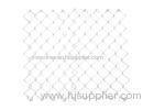 Railway / Road Silver Galvanized Chain Link Fencing Maximum Corrosion Resistance