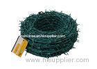 Great Toughness Green PVC Coated Razor Barbed Wire For Private Area Fencing
