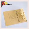 Gold color lace butterfly wedding invitation card sample with printing service
