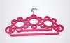 Rose Red Flower Scarf Hanger Velvet Covered Hangers For Turban / Burka