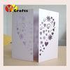 Invitation card for wedding decoration Laser cut heart flower wedding invitation cards