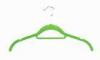 Stylish 420mm Velvet Shirt Hangers Colored Clothes Hangers With Chrome Plated Hook