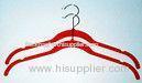 Red Space saving Velvet Shirt Hangers Flocking Hanger 420*230*5.5mm