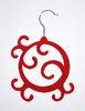 Red Jewelry Necklace / Earring Hanger Velvet Flocked Hangers 200*285*5.5mm