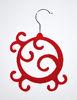 Red Jewelry Necklace / Earring Hanger Velvet Flocked Hangers 200*285*5.5mm