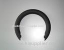 Black Round Shape Furniture Plastic Pull Handles Polish Surface Finish