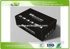 Black Folding Printed Cardboard Boxes For Electronic Packing Industry Logo Printed