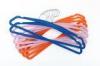 Space Saving Flocking 445mm Satin Padded Clothes Hangers With Indents
