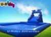 Blue Ocean Dolphin Inflatable Water Parks Digital Printing 10 X 10 Meter