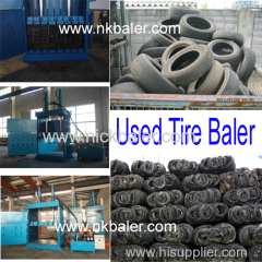 Used Tire Baler with automatic baler machine