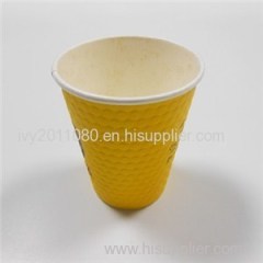 Yellow Corrugated Paper Cups
