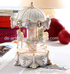resin carousel handicrafts products carousle horse for sale