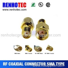 brass made rp male sma connector with nickel plating