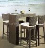 wicker rattan bar chairs