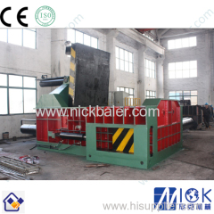 Steel scrap hydraulic bale press