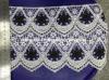 100 Yard Decorative Scalloped Lace Trim Black Mixed White Single Straight