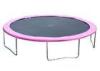 Kids Outside Bungee Jumpking Spring Big Jump Trampoline Red and Pink