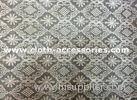 Patterned Embroidered Net Lace Diamond Shaped / Geometric 100 Cotton Lace Fabric