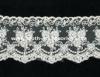 100 Cotton Lace Fabric For Dressmaking / Double Edged Scalloped Lace Trim