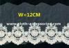 Net Dress Patterned Embroidered Lace Fabric Colorfast For Wedding Dresses