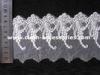 Wedding Off White Guipure Embroidered Lace Fabric With Graped Shape