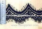 Narrow Bridal Embroidery Mesh Lace Trim Super White 4 Inch 4G Per Yard