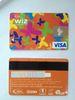 Prepaid custom visa smart debit card in butterfly design standard size