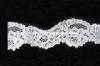 Jumpsuit Trim Embellished Nylon Lace Fabric For Dressmaking SGS / INTERTEK