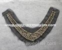 42G V Shape Beaded Neck Trim Anti - Silver For Chunky Knit Peplum Dress