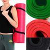 Home Rubber foam Yoga Pilates Mat Non slip with carry strap