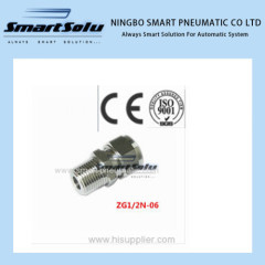 Straight terminal pneumatic fittings