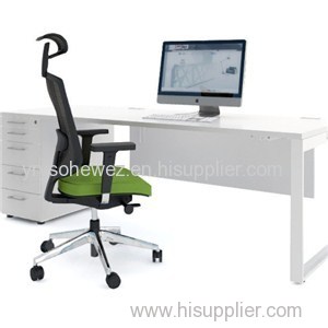 Simple Solid Surface Top Office Desk