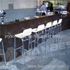 Corian Blue Restaurant Table With Inlays