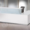 White L Shape Reception Counter