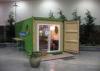 Refrigerated Steel Flat Pack Modular Homes With A Glass Door On One Side