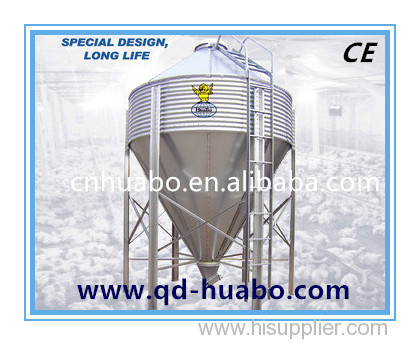 Huabo galvanized sheet grain silo for poultry farming equipment