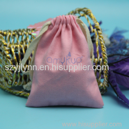 wholesale custom made canavs drawstring pouch bag