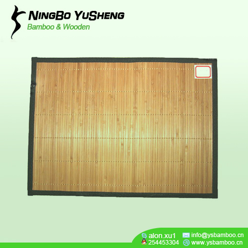 carbonize color bamboo table mat
