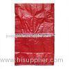 Customized Red PP Woven Bags / 25kg PP Sacks for Packing Plastic Pellets / Food / Chemical